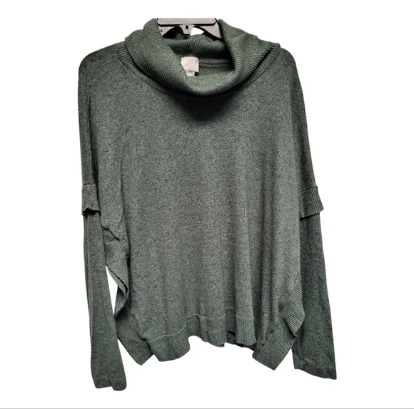 Anthropologie Postmark Women's Green Cowl Neck Sweater Soft Knit - Size S - Picture 2 of 6